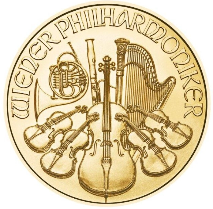 Moneda Filarmónica Viena de Oro de 1/4 oz 2023