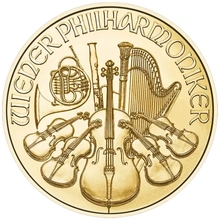 Moneda Filarmónica Viena de Oro de 1/10 oz 2026