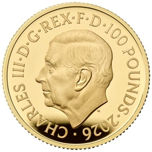 Moneda de oro Proof de 1 oz del Año del Caballo de 2026 de la Royal Mint