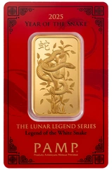 Lingote de Oro de 1 oz PAMP Año de la Serpiente 2025