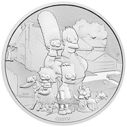 Moneda 1oz Plata Familia Simpson