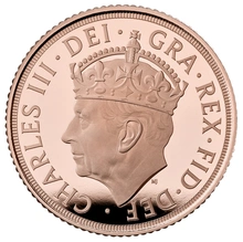 Moneda Soberano Piedfort Proof Coronación Carlos III 2023