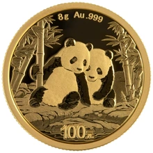 Moneda Panda Chino de Oro 8 g 2026