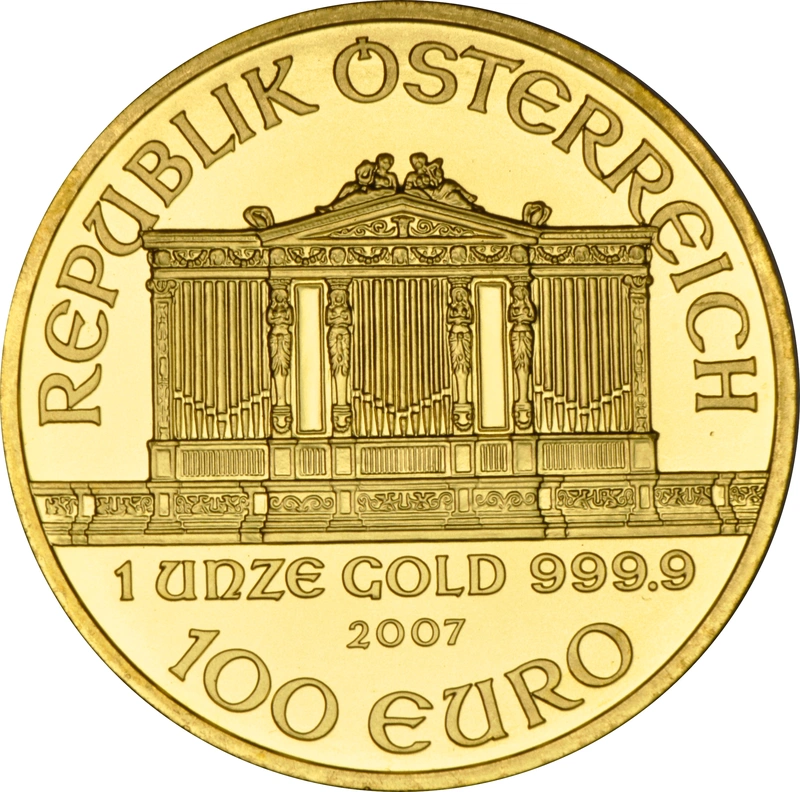 Moneda Filarmónica Viena de Oro de 1 oz 2007