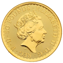 Moneda Britannia de Oro de 1/2 oz 2023 Isabel II