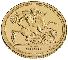 Moneda Cuarto de Soberano de Oro 2026