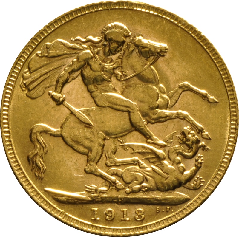 1913 Gold Sovereign - King George V - P