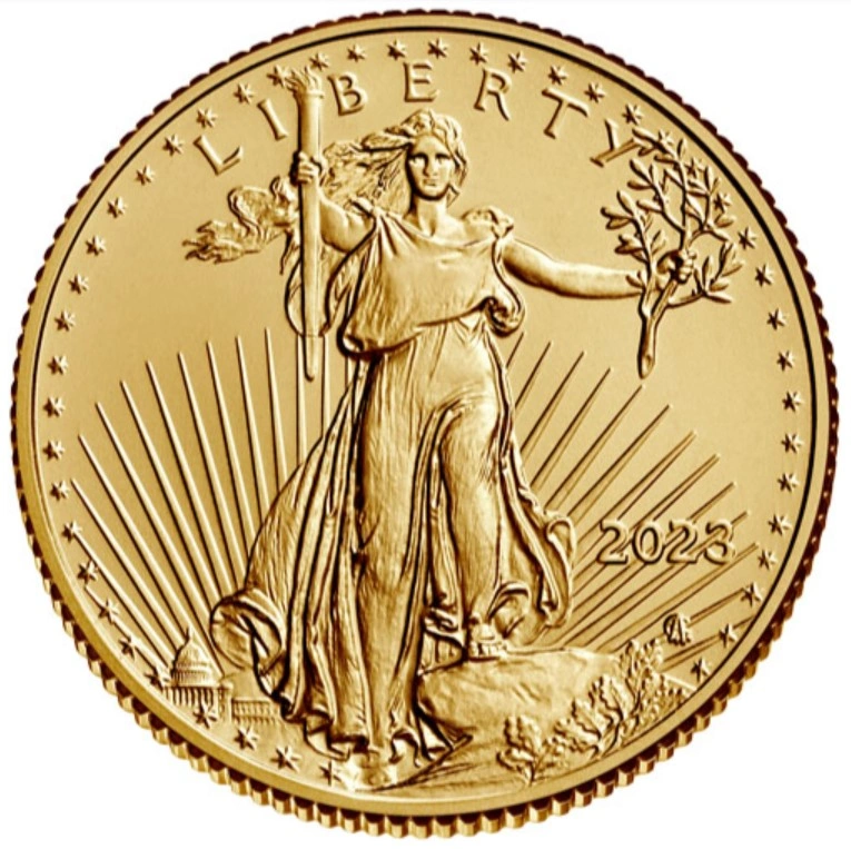 Moneda American Eagle de Oro de 1/10 oz 2023