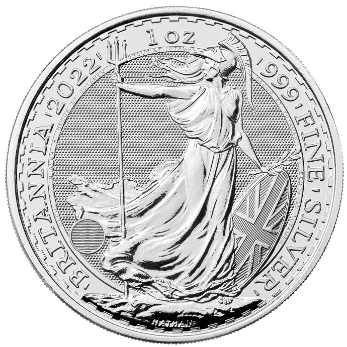 Moneda Britannia de Plata de 1 oz 2022