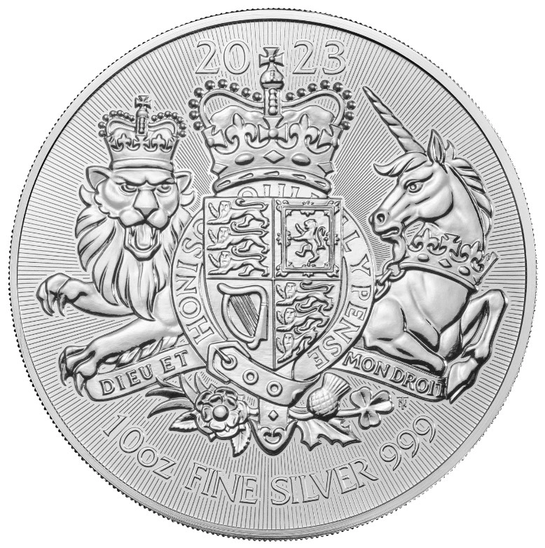 Moneda Escudo de Armas de Plata de 10 oz 2023