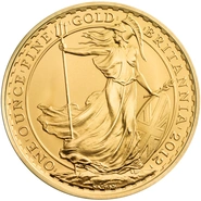 Moneda Britannia de Oro de 1 oz 2012