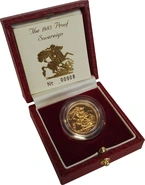 Moneda Soberano de Oro Proof 1985 en Caja Original