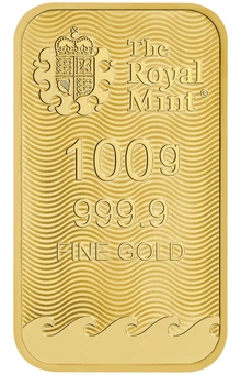 NUEVA Lingote de Oro de 100 g Britannia