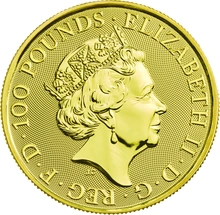 Moneda Bestias de la Reina El Halcón de los Plantagenets de Oro de 1 oz 2019