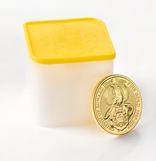 Moneda Bestias de la Reina El Grifo de Eduardo III de Oro de 1 oz