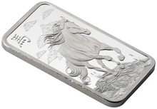 Lingote de plata de 1 oz 2026 Año del Caballo PAMP