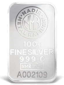 Lingote de Plata de 100 g Nadir