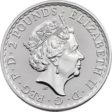 Moneda Britannia de Plata 1 oz 2018 (Borde Oriental)