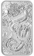 Moneda Dragón Rectangular de Plata de 1 oz 2024