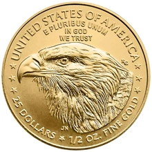 Moneda American Eagle de Oro de 1/2 oz 2024