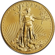 Águila Estadounidense de 1/4oz de Oro 2013