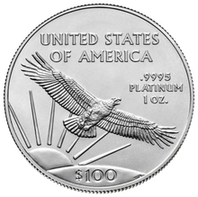 Moneda American Eagle de Platino de 1 oz 2022