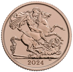 Moneda Medio Soberano de Oro 2024