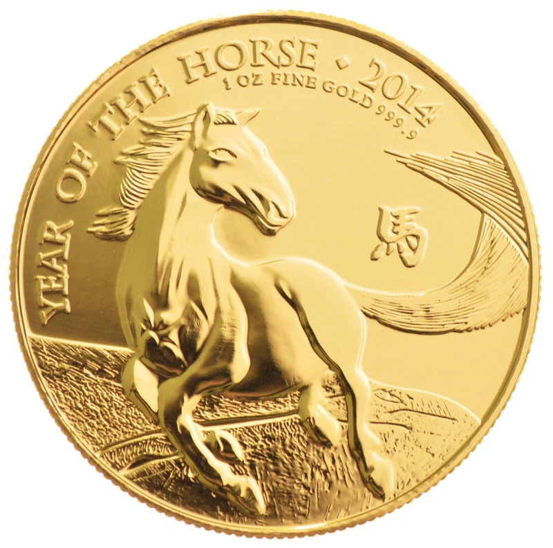 Royal Mint 1 oz de Oro - 2014 Año del Caballo
