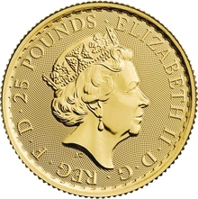 Moneda Britannia de Oro de 1/4 oz 2021