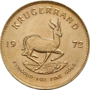 Moneda Krugerrand de 1 oz de Oro 1972