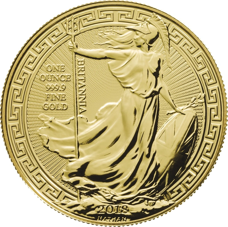 Moneda Britannia de Oro de 1 oz 2018 Borde Oriental