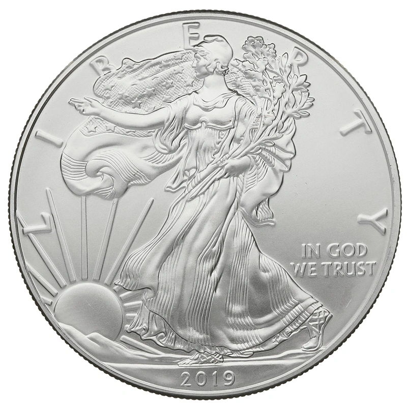 Moneda American Eagle de Plata de 1 oz 2019