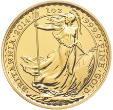 Britannia de 1oz de Oro 2014 en Caja Regalo