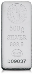 Lingote de Plata de 500 g Nadir