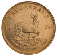 Moneda Krugerrand de 1 oz de Oro 1974