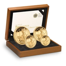 Juego de 4 Britannias Proof 2012 (en Caja Original)
