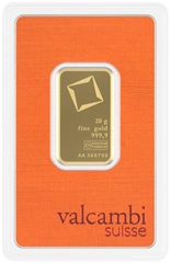 Lingote de Oro de 20 g Valcambi