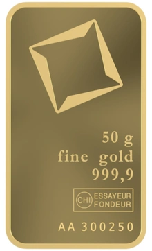 Lingote de Oro de 50 g Valcambi