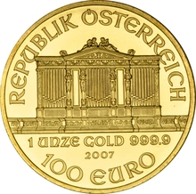 Moneda Filarmónica Viena de Oro de 1 oz 2007