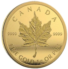 Paquete MapleGram 25 g de Oro 2022