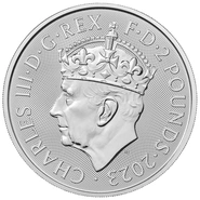 Moneda Britannia de Plata 1 oz Coronación Carlos III 2023