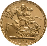 Soberano de Oro 1979 - Isabel II Retrato Decimal