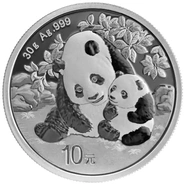 Moneda Panda Chino de Plata de 30 g 2024