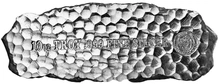 Barra de Plata de 10 oz Scottsdale Tombstone Nugget