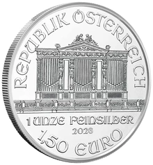 Moneda Filarmónica Viena de Plata 2026