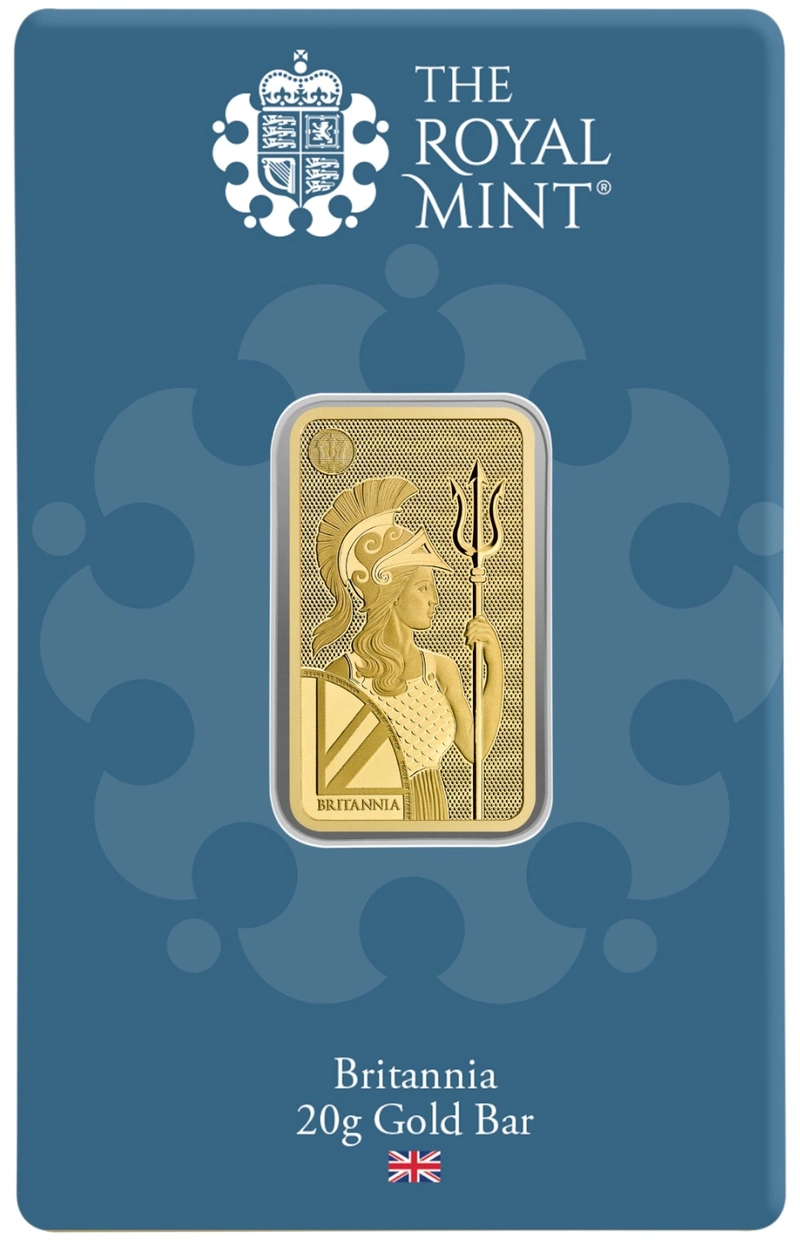 NUEVA Lingote de Oro de 20 g Britannia