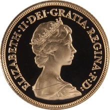 Moneda Soberano de Oro Proof 1980 en Caja Original