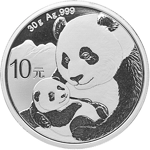 Moneda Panda Chino de Plata de 30 g 2019