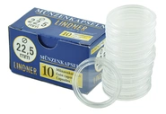 Caja de 10 Cápsulas Lindner - Soberanos y Monedas de Oro de 1/4 oz 22,5mm