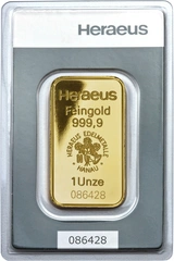 Lingote de Oro de 1 oz Heraeus
